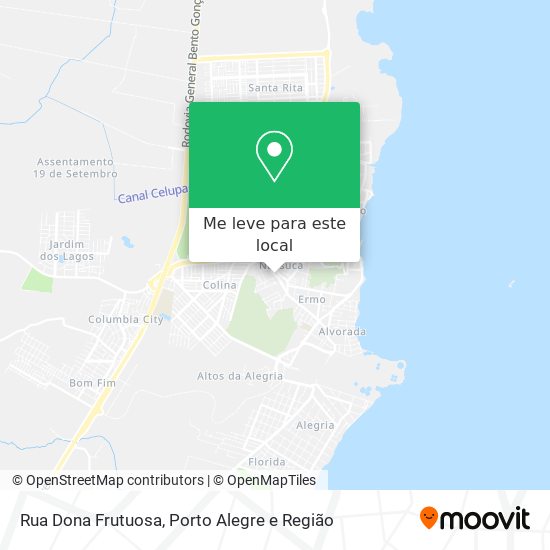 Rua Dona Frutuosa mapa