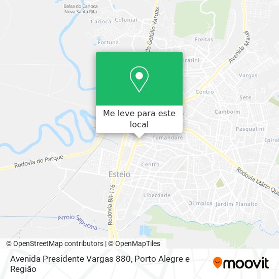 Avenida Presidente Vargas 880 mapa