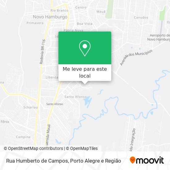 Rua Humberto de Campos mapa