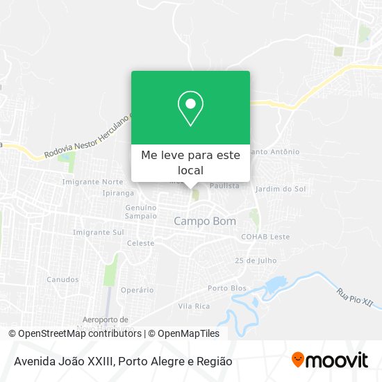 Avenida João XXIII mapa