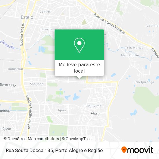 Rua Souza Docca 185 mapa