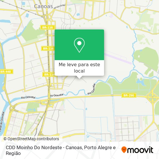CDD Moinho Do Nordeste - Canoas mapa
