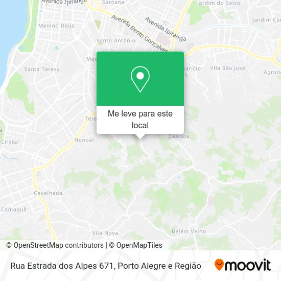 Rua Estrada dos Alpes 671 mapa