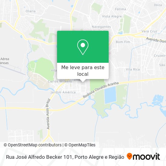 Rua José Alfredo Becker 101 mapa