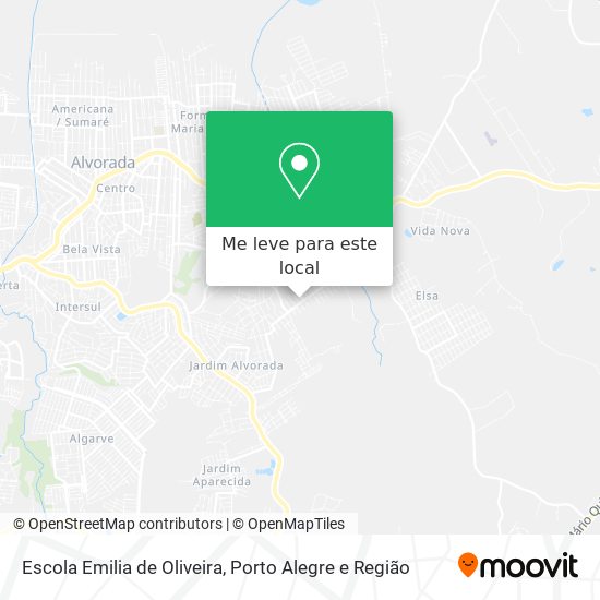 Escola Emilia de Oliveira mapa