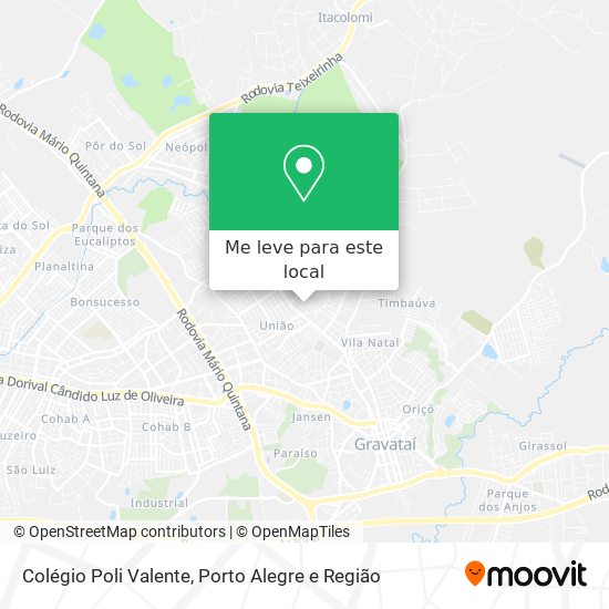 Colégio Poli Valente mapa