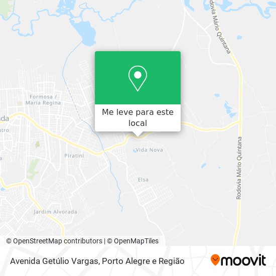 Avenida Getúlio Vargas mapa