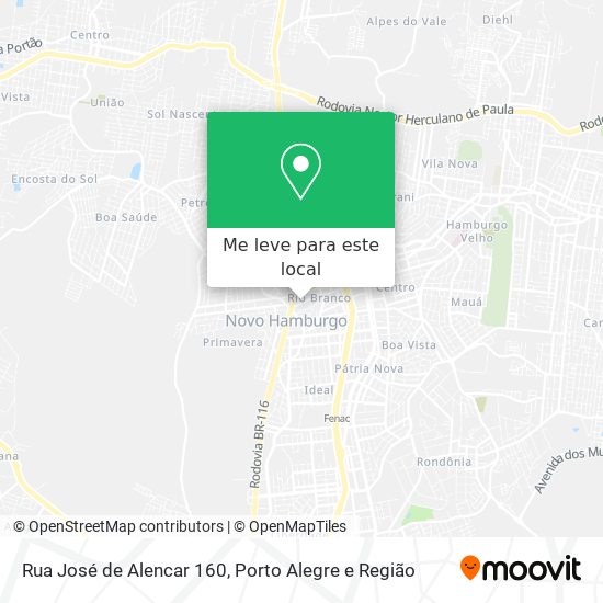 Rua José de Alencar 160 mapa