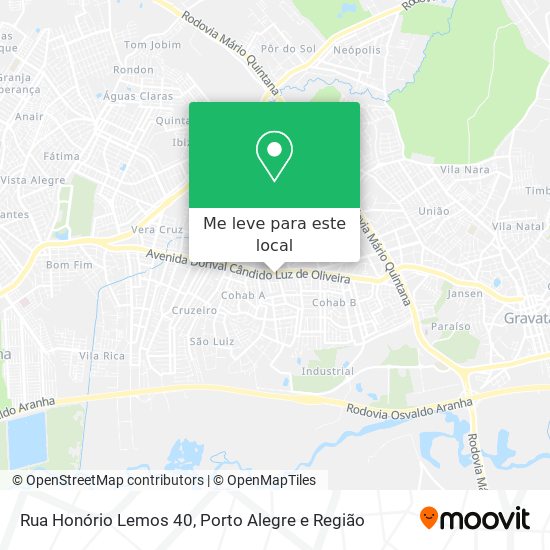 Rua Honório Lemos 40 mapa