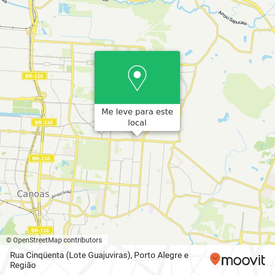 Rua Cinqüenta (Lote Guajuviras) mapa