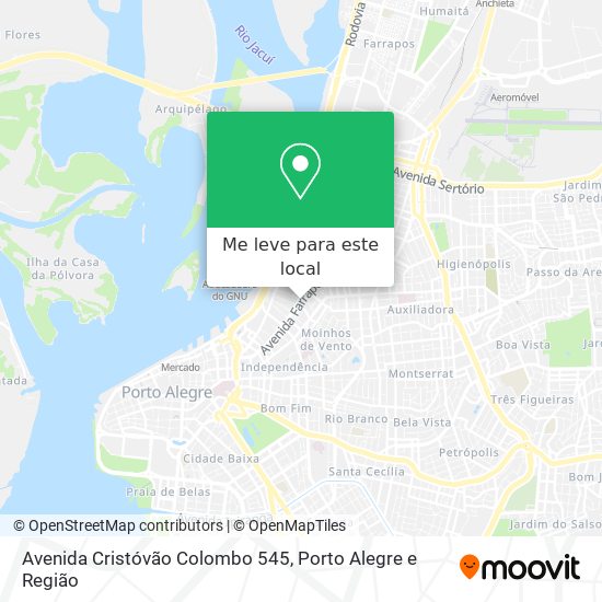 Avenida Cristóvão Colombo 545 mapa