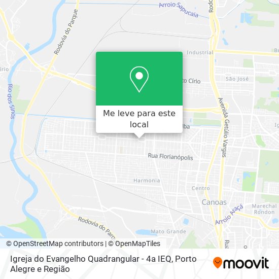 Igreja do Evangelho Quadrangular - 4a IEQ mapa