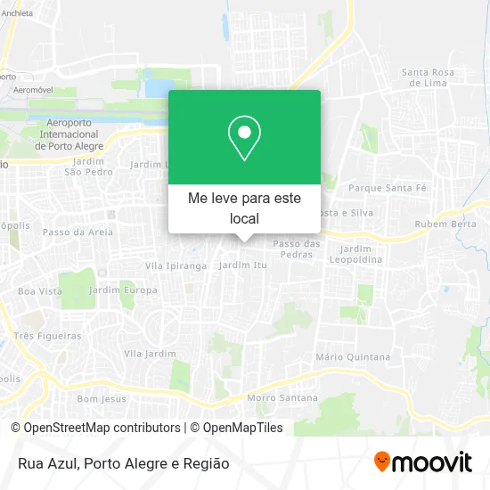 Rua Azul mapa