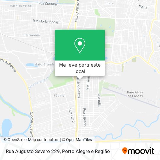 Rua Augusto Severo 229 mapa
