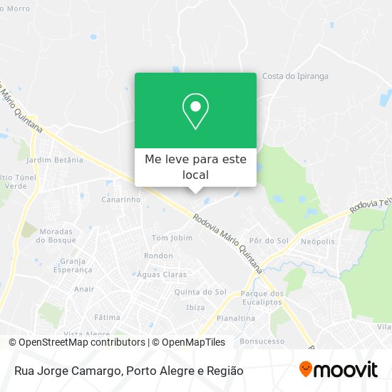 Rua Jorge Camargo mapa