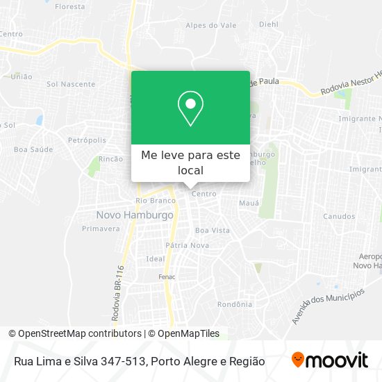 Rua Lima e Silva 347-513 mapa