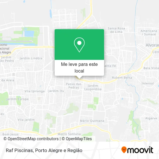 Raf Piscinas mapa