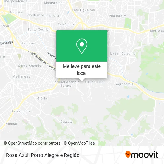 Rosa Azul mapa