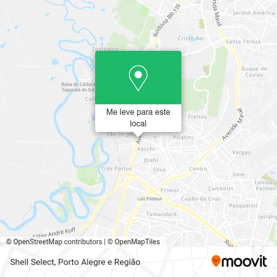 Shell Select mapa