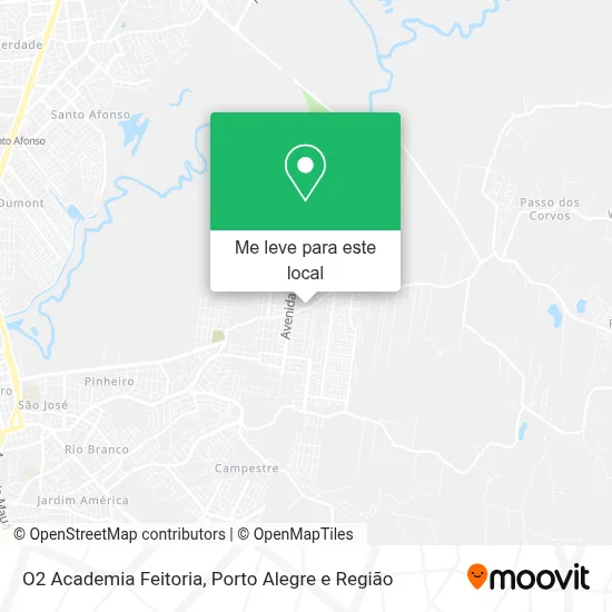 O2 Academia Feitoria mapa