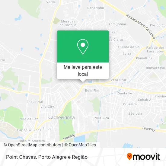 Point Chaves mapa