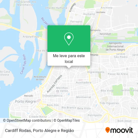 Cardiff Rodas mapa