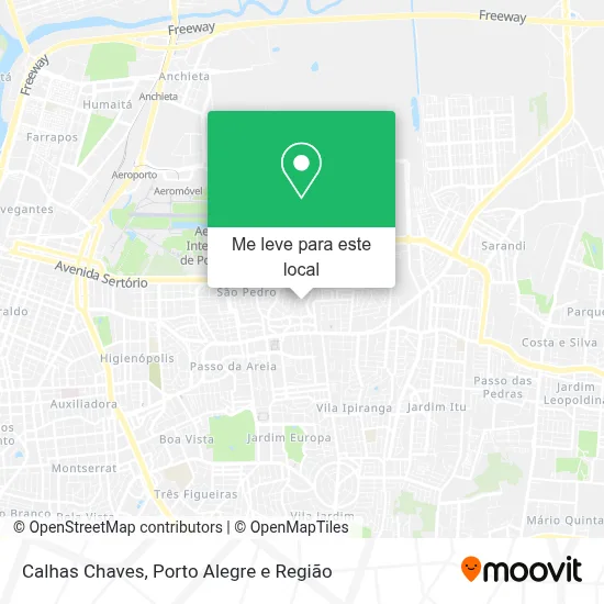 Calhas Chaves mapa