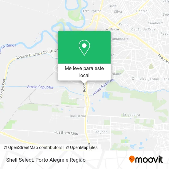 Shell Select mapa