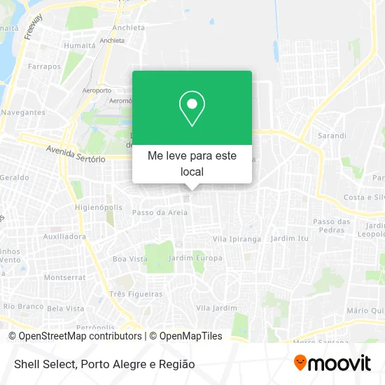 Shell Select mapa