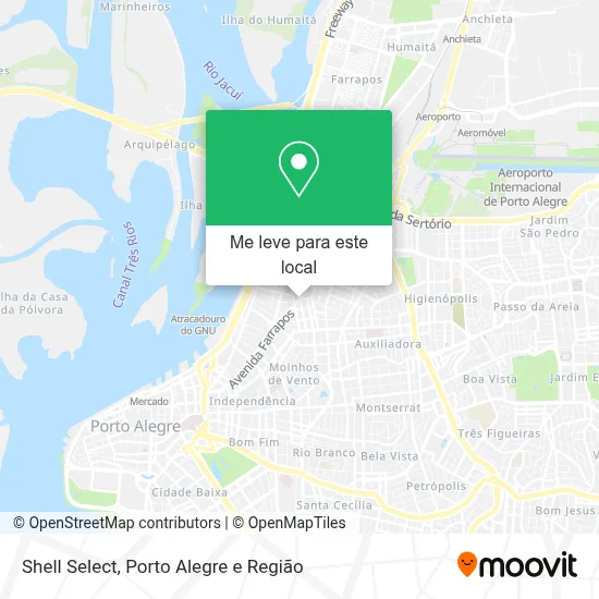 Shell Select mapa