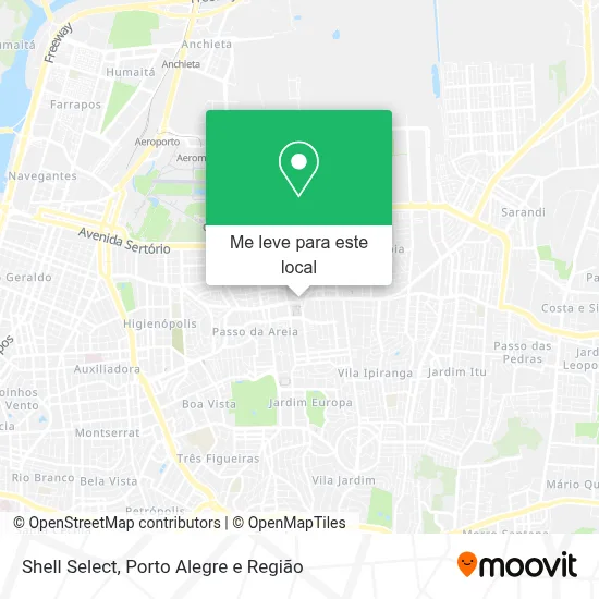 Shell Select mapa