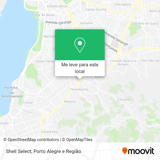 Shell Select mapa