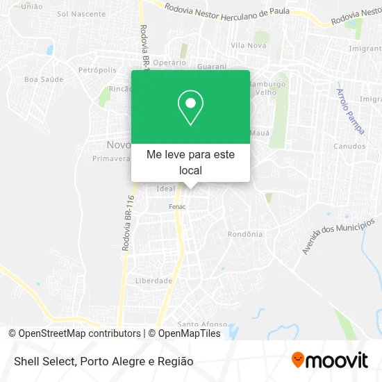 Shell Select mapa