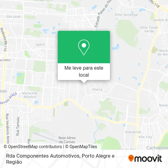 Rda Componentes Automotivos mapa