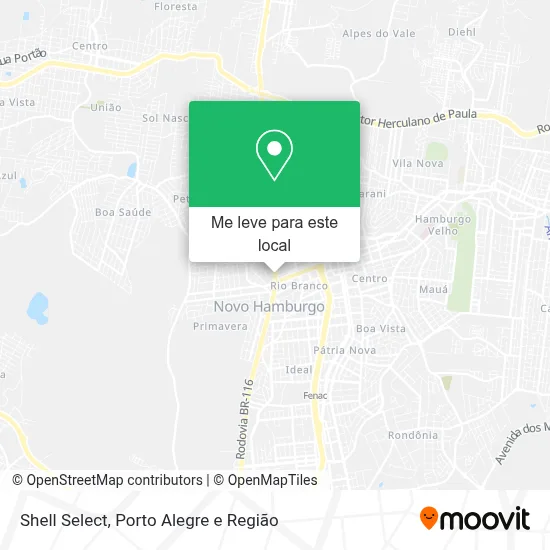 Shell Select mapa