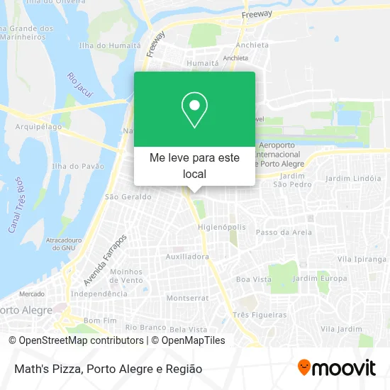 Math's Pizza mapa