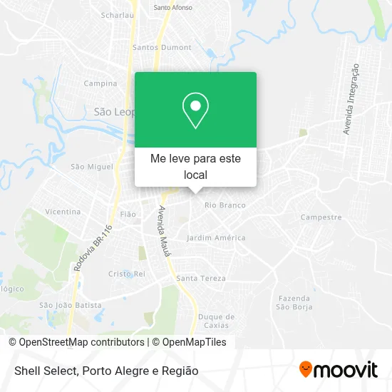 Shell Select mapa