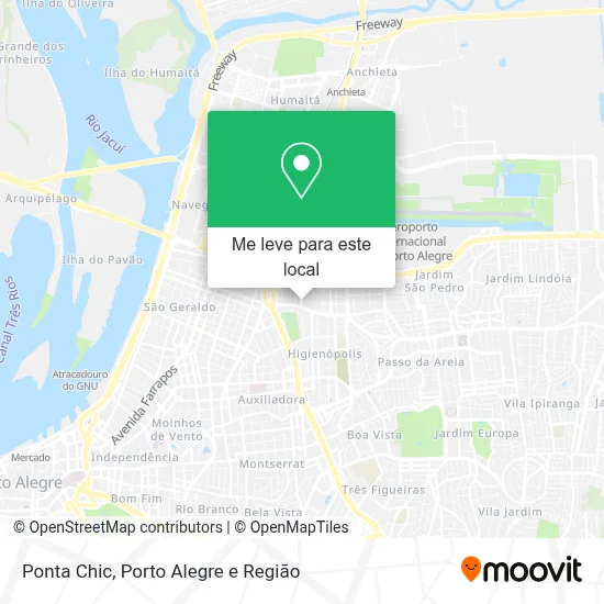 Ponta Chic mapa