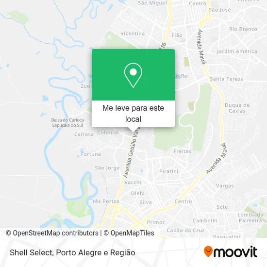 Shell Select mapa