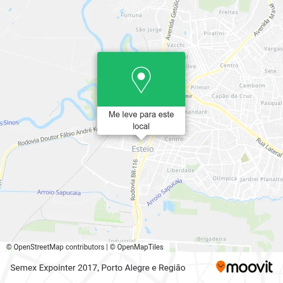 Semex Expointer 2017 mapa