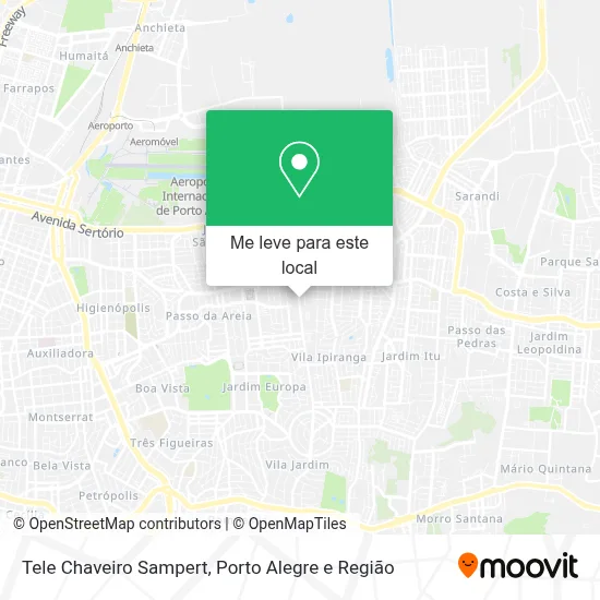 Tele Chaveiro Sampert mapa