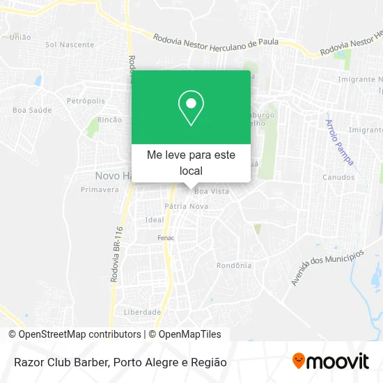 Razor Club Barber mapa