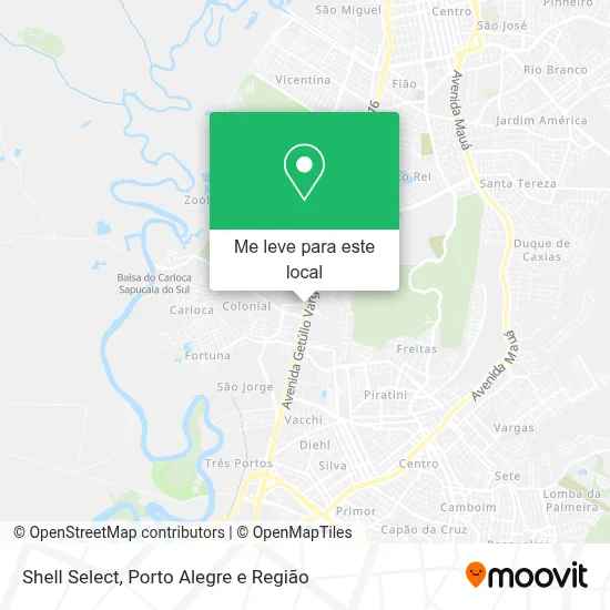 Shell Select mapa