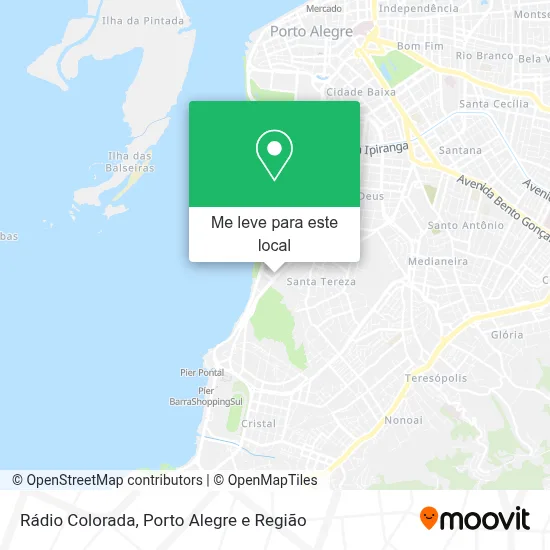 Rádio Colorada mapa