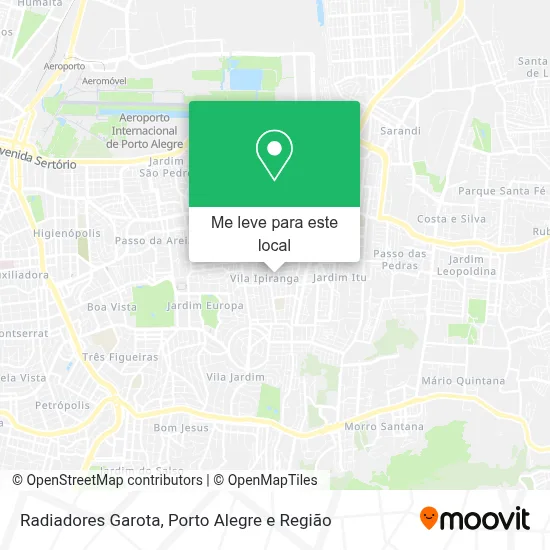 Radiadores Garota mapa