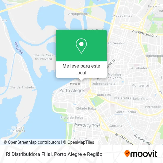 Rl Distribuidora Filial mapa