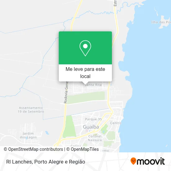 Rl Lanches mapa