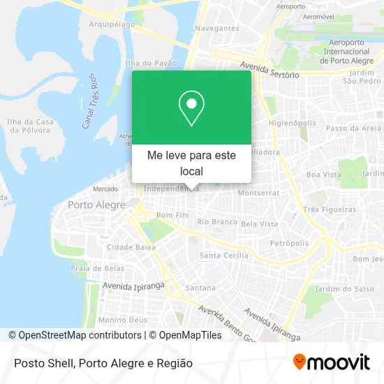 Posto Shell mapa