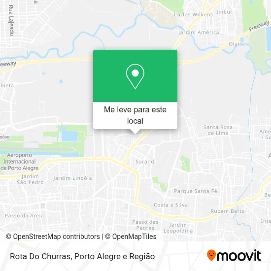 Rota Do Churras mapa
