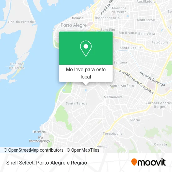 Shell Select mapa